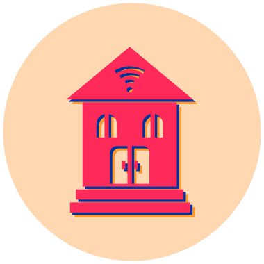 Modern ev simgesinin vektör illüstrasyonu