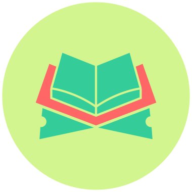 Kutsal Kuran. Web simgesi basit illüstrasyon