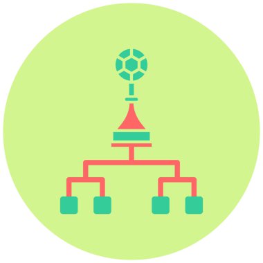 Playoff. Web simgesi basit illüstrasyon