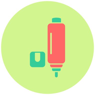 Düzeltme kalemi. Web simgesi basit illüstrasyon