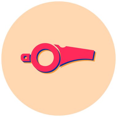 Islık. Web simgesi basit illüstrasyon