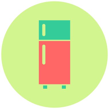 Buzdolabı. Web simgesi basit tasarım