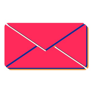 posta zarfı simgesi. vektör illüstrasyonu