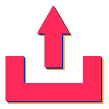 ok simgesi vektör illüstrasyonu