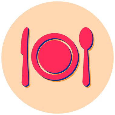 Tabak. Web simgesi basit tasarım