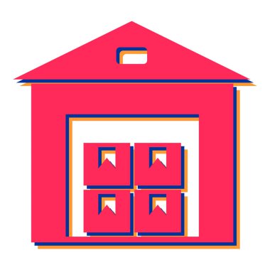 Bir deponun vektör çizimi 