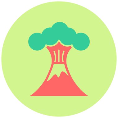 Bir ağaç simgesinin vektör illüstrasyonu