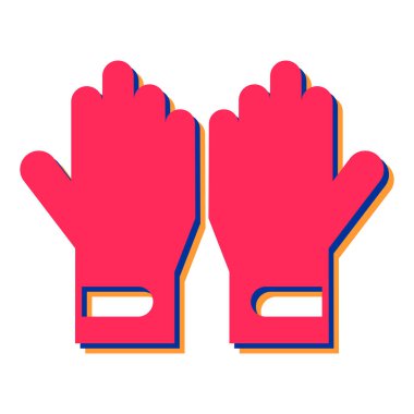 beyzbol eldiveni ikonu. Beyaz arkaplanda izole edilmiş web tasarımı için spor ekipmanları vektör illüstrasyon sembolü