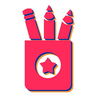 Kalem web simgesi vektör illüstrasyonu