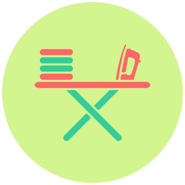 Ütü Kurulu. Web simgesi basit illüstrasyon