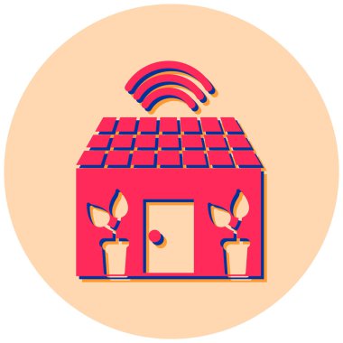 Güneş enerjisi vektörü düz renk simgesi