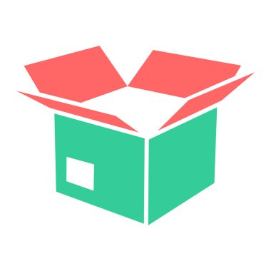 kutu simgesi vektör illüstrasyonu