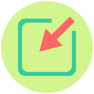 En aza indir. Web simgesi basit tasarım