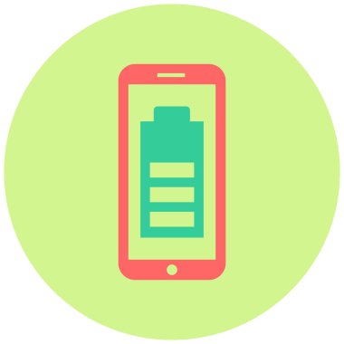 Pil. Web simgesi basit illüstrasyon