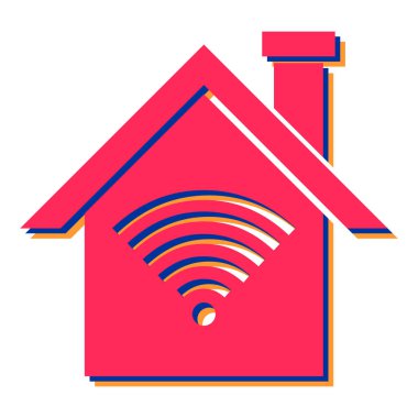 Akıllı ev concept. Vektör çizim