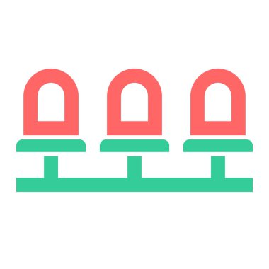 Kiliseye. Web simgesi basit illüstrasyon