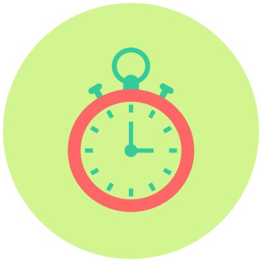 Kronometre Web simgesi basit illüstrasyon