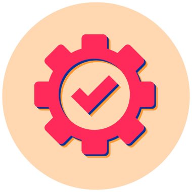 Ayarlar. Web simgesi basit illüstrasyon