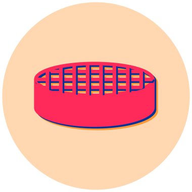 ragbi topu simgesi, vektör illüstrasyonu