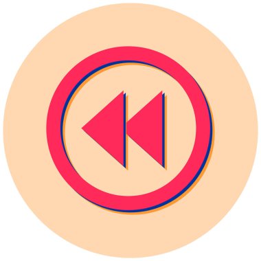 Oynayın. Web simgesi vektör illüstrasyonu