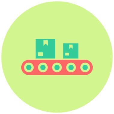 Taşıma bandı. Basit illüstrasyon