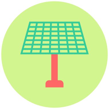 Güneş paneli ikon vektör illüstrasyonu