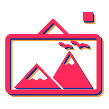 Web simgesinin vektör illüstrasyonu