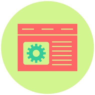 Düz vektör simgesi kodlanıyor