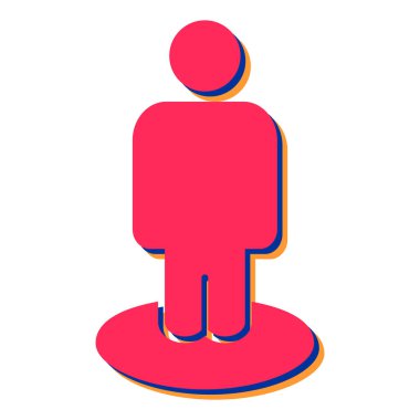 Elinde sopayla bir adam