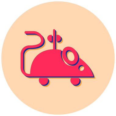 Oyuncak fare simgesinin vektör illüstrasyonu