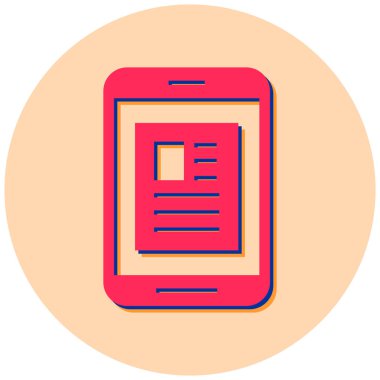 Kitap. Web simgesi basit illüstrasyon