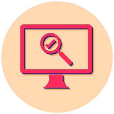 bilgisayar web simgesi basit tasarım