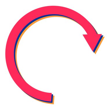 ok simgesi vektör illüstrasyonu