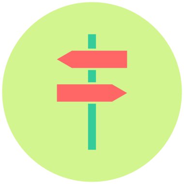 Yön ok ikonu vektör illüstrasyonu