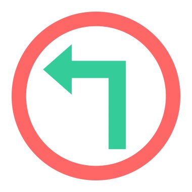 sol ok simgesini, vektör çizim devre