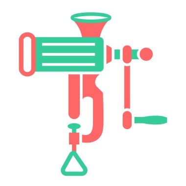 Bir matkap simgesinin vektör illüstrasyonu