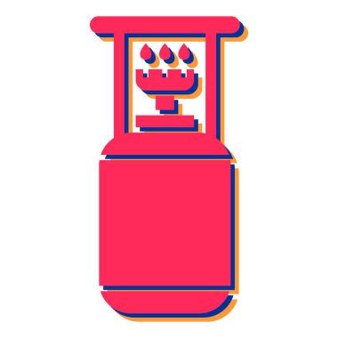 Tencere dibin kara seninki benden kara. Beyaz arkaplanda izole edilmiş web tasarımı için gaz soba vektör simgelerinin izometriği