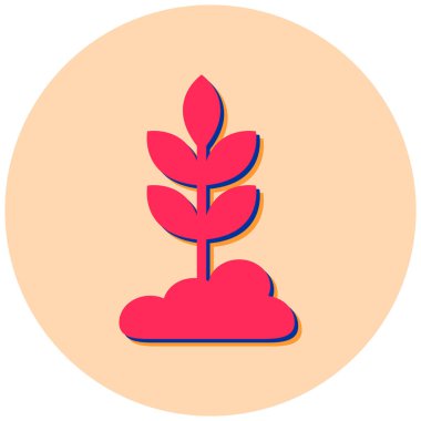 Ağaç. Web simgesi basit illüstrasyon