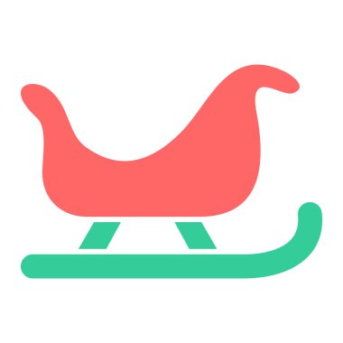 Sallanan kızak. Basit resimleme