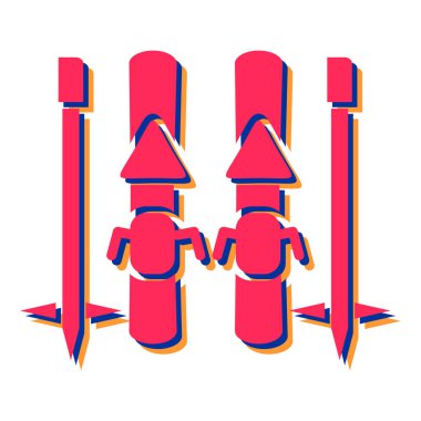 Bir roketin vektör çizimleri kümesi