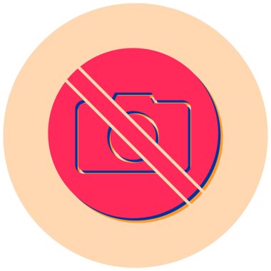 Fotoğraf simgesi vektör illüstrasyonu yok