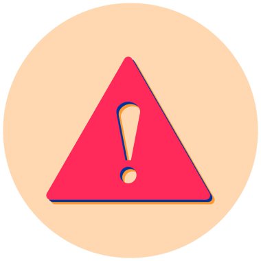 ünlem işareti simgesi, vektör illüstrasyonu