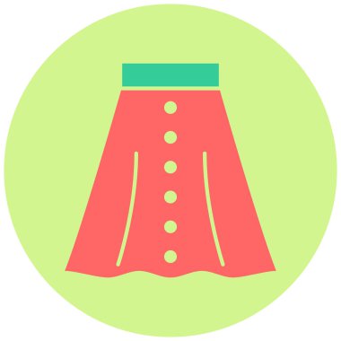 Etek. Web simgesi basit illüstrasyon