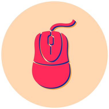 Fare. Web simgesi basit illüstrasyon