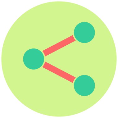 Paylaş. Web simgesi basit illüstrasyon