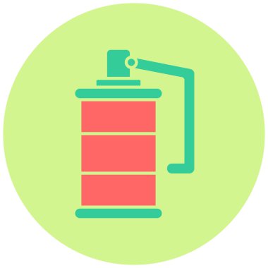 Sis bombası. Web simgesi basit illüstrasyon