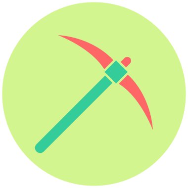 Kazma simgesinin vektör illüstrasyonu