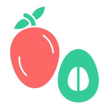 meyve simgesinin vektör illüstrasyonu