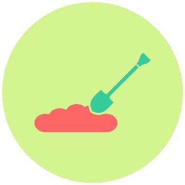 Kazıyorum. Web simgesi basit illüstrasyon