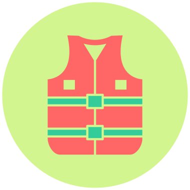 Yelek ikonu. vektör illüstrasyonu